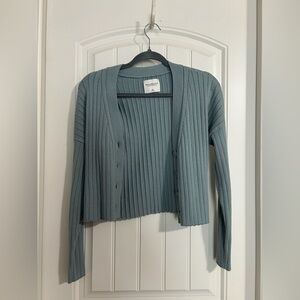 Abercrombie & Fitch Teal Ribbed Sweater